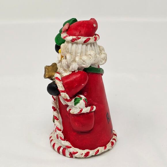 Vintage Christmas Tier Tray Santa Shelf Sitter Figurine Appx 3.5 inches FLAWS - Picture 6 of 9